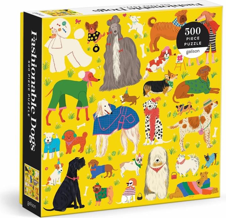 Immagine prodotto Abrams & Chronicle Puzzle da 500 pezzi dei cani alla moda (500 pezzi)
