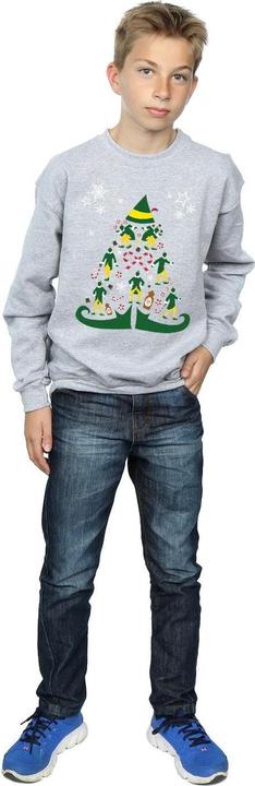 Actual product image Elf Boys Christmas Tree Sweatshirt (140, 146)