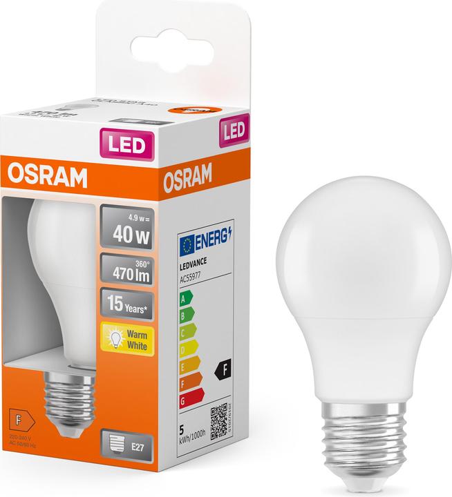 Produktbild Osram Led Star Classic A (E27, 5.50 W, 470 lm, 1 x, F)