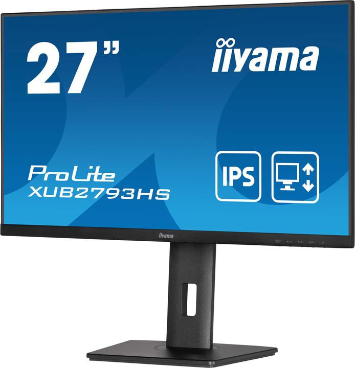 Actual product image iiyama ProLite XUB2793HS 27" 16:9 Full HD IPS Display black (1920 x 1080 pixels, 27")