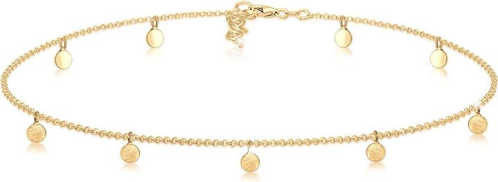 Elli Choker mit Plättchen Matt Look (Sterling Silver, 36 cm)