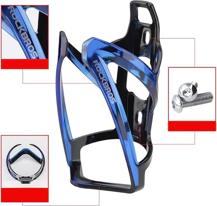 Produktbild Rockbros FK338 Fahrradhalter für Wasserflasche – Schwarz und Blau