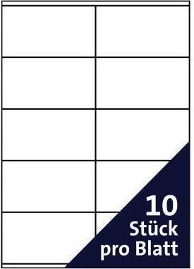Produktbild Soennecken Etikett 5752 105x57mm weiss 1.000 St./Pack.