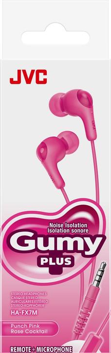 Image du produit JVC HA-FX7M, filaire, 10 - 20000 Hz, appels/musique, 3.8 g, casque, rose (Filaire)