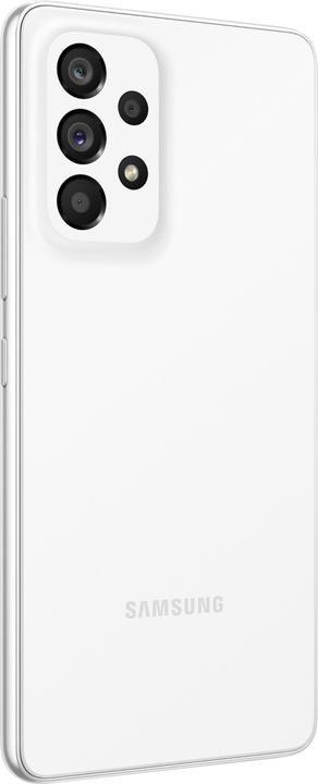 Actual product image Samsung Galaxy A53 5G (128 GB, Awesome White, 6.50", Hybrid Dual SIM, 64 Mpx, 5G)