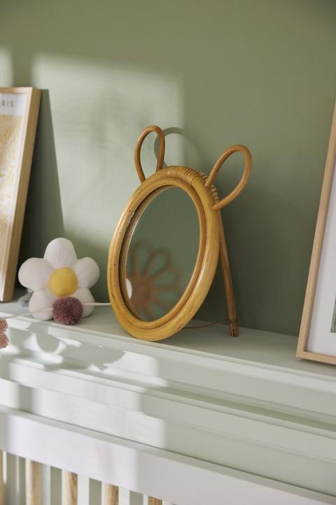 Image du produit Vertbaudet Miroir de table pour enfants OURS, rotin