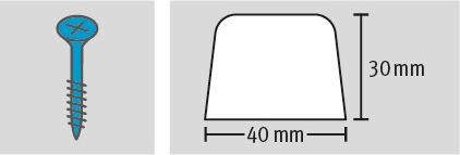 Produktbild Fix-o-moll Türstopper mit Schraube (1 Stück, Ø 4 x 3 cm)