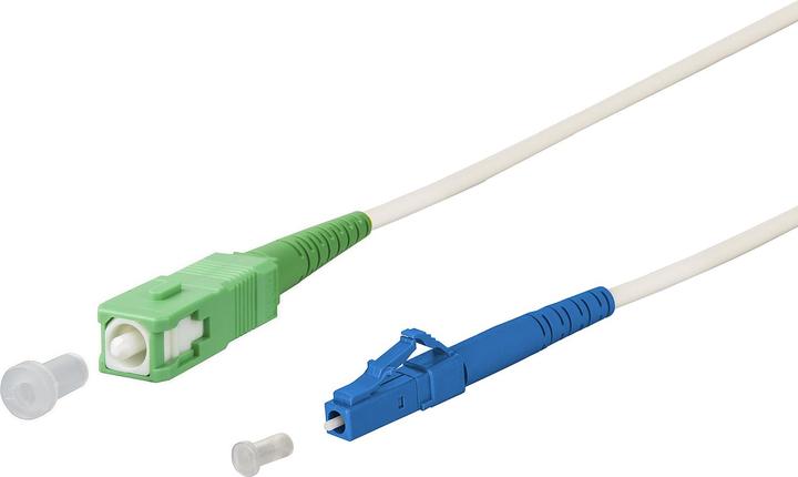 Actual product image Metz Connect 151P7EAJO10E OpDAT patch cable SC APC/LC UPC OS2 ws 1m (U/UTP, 1 m)