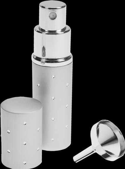 Produktbild Taschenzerstäuber silber für 10 ml + Trichter silber in Geschenkpackung (Eau de Toilette)