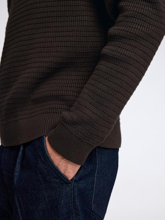 Produktbild Selected Homme Texturierter Pullover mit Rundhalsausschnitt (XL)