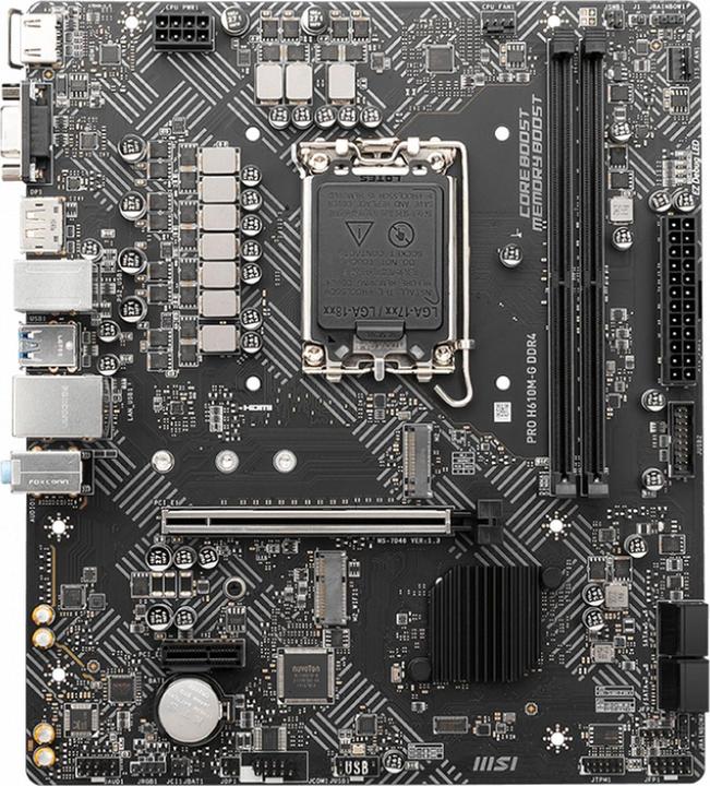 Actual product image MSI PRO H610M-G DDR4 (LGA 1700, Intel H610, mATX)