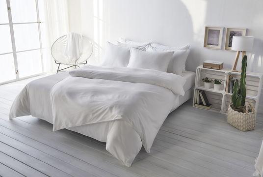 Actual product image Living Home Uni satin (Bedding set, 240 x 240 cm, 65 x 100 cm)