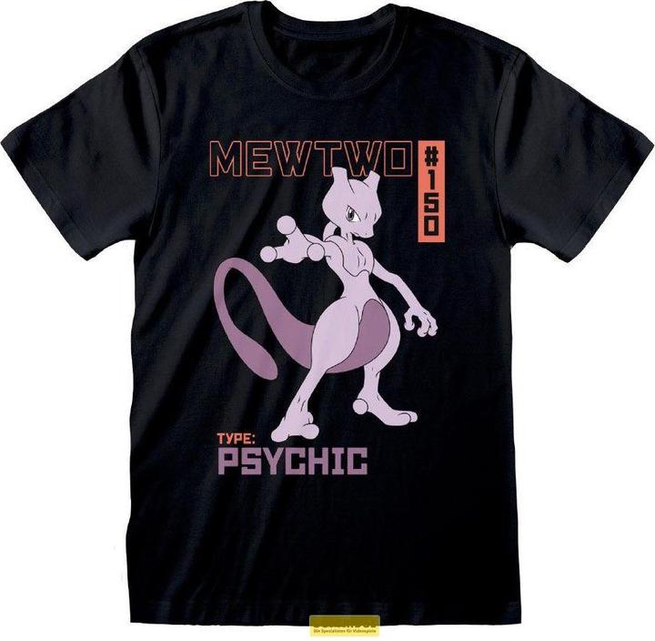 Actual product image Heroes Inc T-Shirt Pokemon Mewtwo S (S)