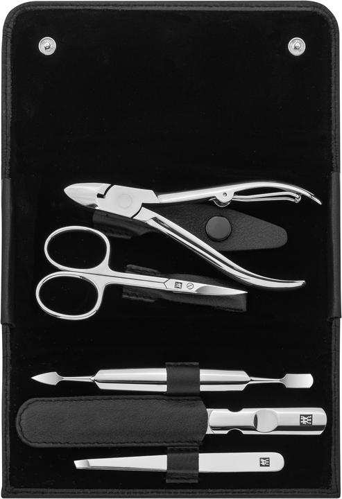 Image du produit Zwilling 97437-004-0 Classic Inox Étui en cuir de vache 5 pièces noir