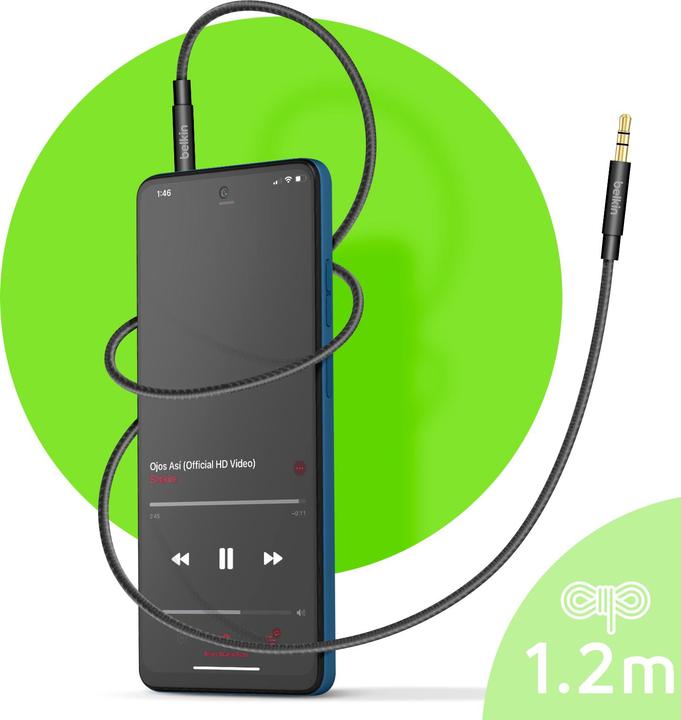 Actual product image Belkin MixIt AUX (1.20 m, 3.5mm jack (AUX))