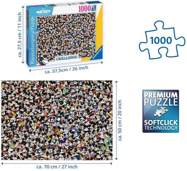 Productafbeelding Ravensburger UitdagingMickey Mouse (1000 onderdelen)