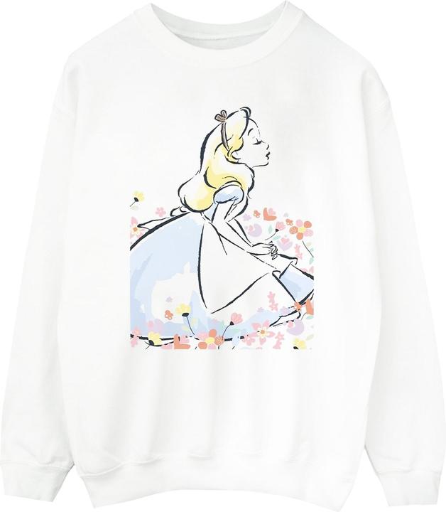 Produktbild Disney Alice In Wonderland Sketch Flowers Sweatshirt (M)