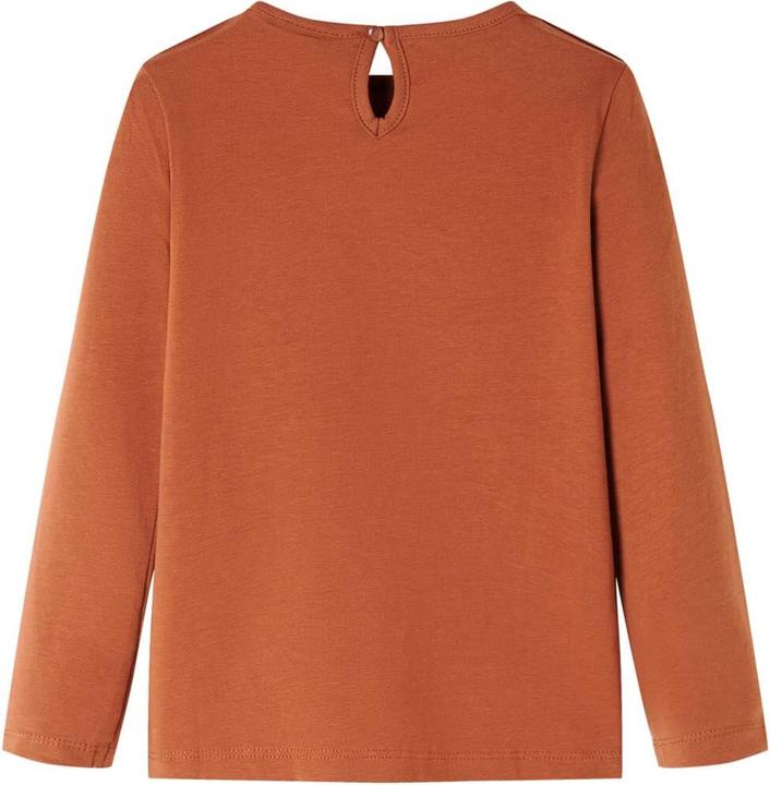 Produktbild VidaXL Kinder-Langarmshirt Cognac 128,Material: 95 % Baumwolle. 5 (128)
