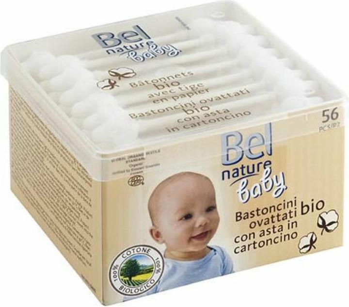 Actual product image Bel Cosmetic NATURE ECOCERT bastoncillos seguridad algodón 100% 56 pz