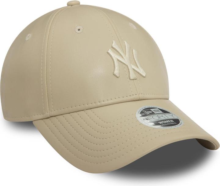 Actual product image New Era 9Forty Femme Cap - SIMILICUIR NY Yankees beige