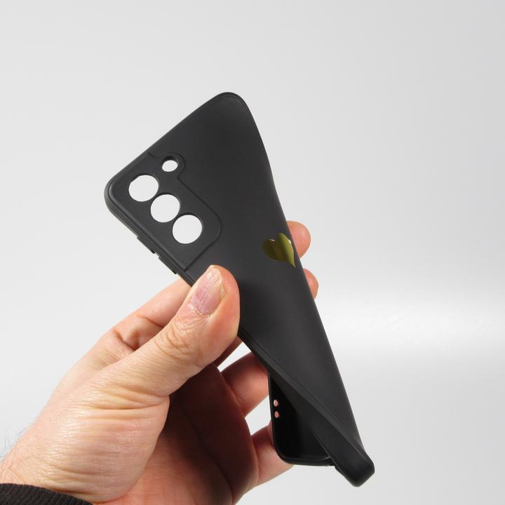 Image du produit PhoneLook Coque Silicone Mat Coeur doré (Samsung Galaxy S21 5G)