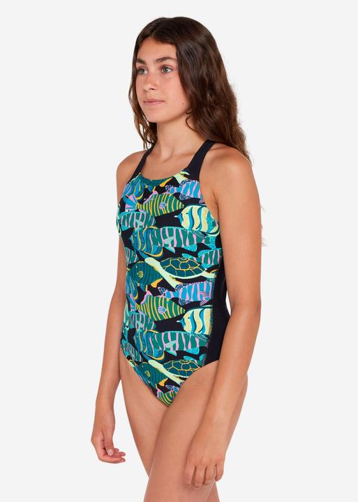 Actual product image Nabaiji Badeanzug Mädchen - 500 Kamyleon Honu schwarz (10, 11, 12)