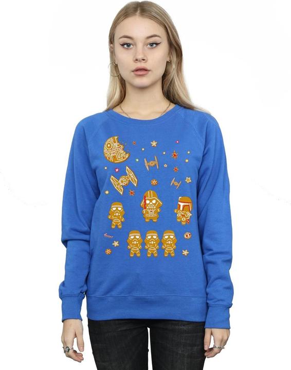 Actual product image Star Wars Womens/Ladies Gingerbread Empire Sweatshirt (XXL)