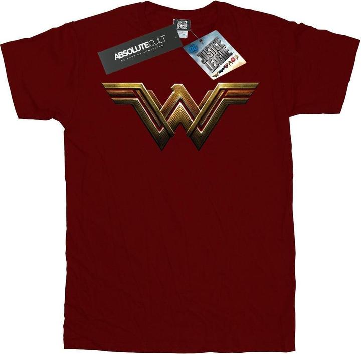 Actual product image Wonder Woman Girls Logo Cotton T-Shirt (152, 158)