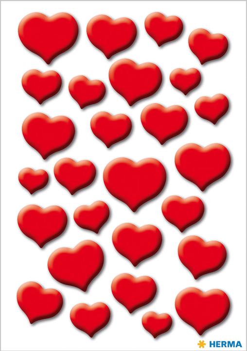 Actual product image HERMA Sticker hearts