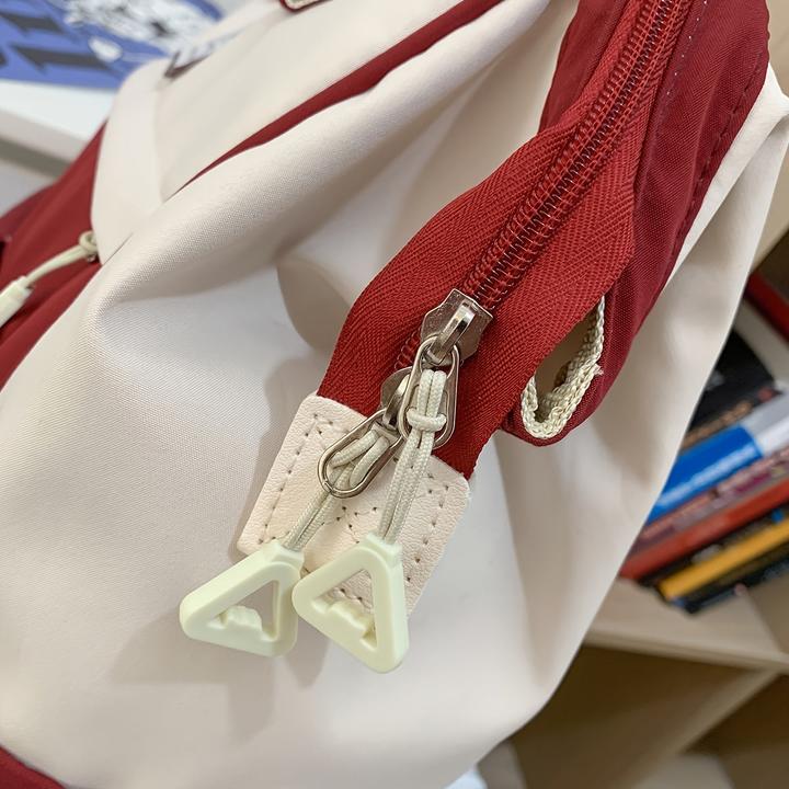 Produktbild Only-Bags.Store Style Schulrucksack, grosse Kapazität Colorblock täglichen Gebrauch Schule Rucksack