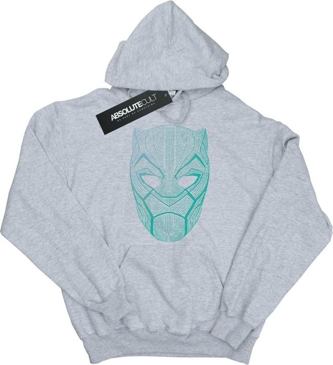 Produktbild Black Panther Tribal Mask Kapuzenpullover Jungen (152, 158)