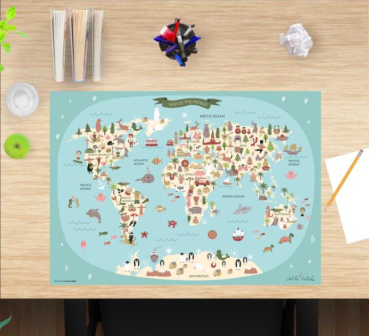 Immagine prodotto CoverYourDesk Mappa del mondo (60 x 40 cm)