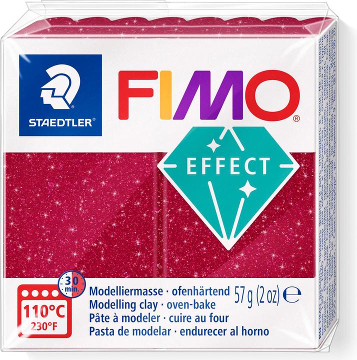 Fimo EFFECT GALAXY Modelliermasse, rot, 57 g