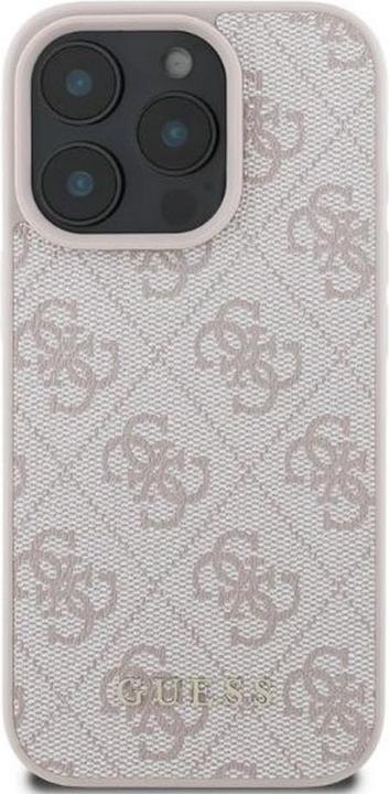 Actual product image Guess GUHCP16LG4GFPI iPhone 16 Pro różowy/pink HC PU 4G Classic (Apple iPhone 16 Pro)