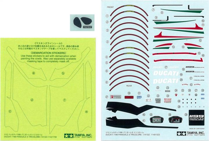 Immagine prodotto Tamiya Modello di moto 1:12 Ducati 1199 Panigale S Tricolore