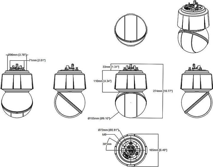 Actual product image Axis Network camera Q6135-LE 50 Hz (1920 x 1080 Pixels)