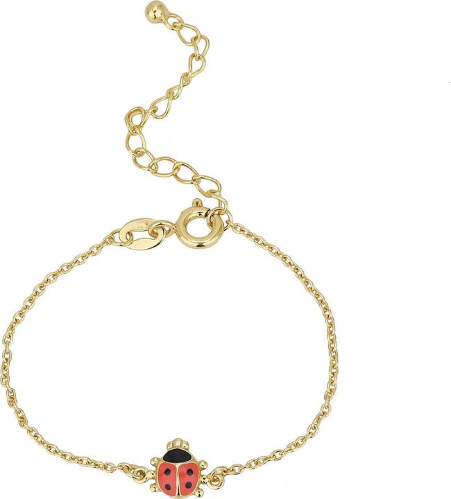 Image du produit Leyda Bijoux pour enfants coccinelle (16 cm, Émail, Argent 925 1 micron Doré jaune 18k)