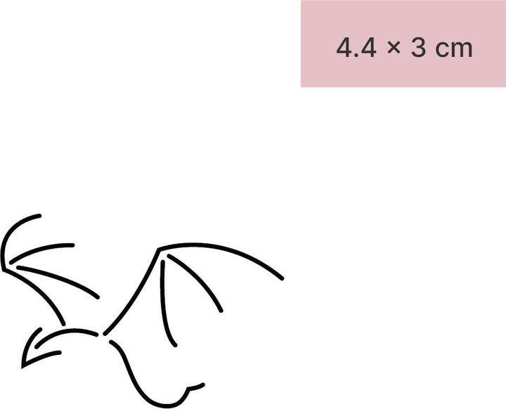Immagine prodotto minink Tatuaggio temporaneo - Drago minimalista
