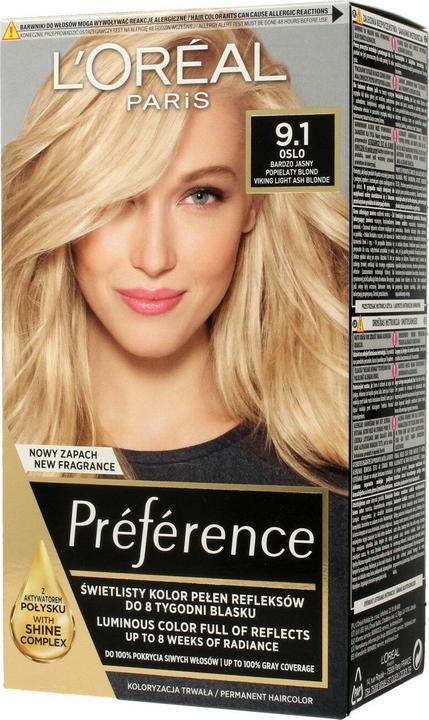 Produktbild L'Oréal Paris L'Oreal Paris Paint Recital Preference with a very light ash blonde (9.1 Oslo)