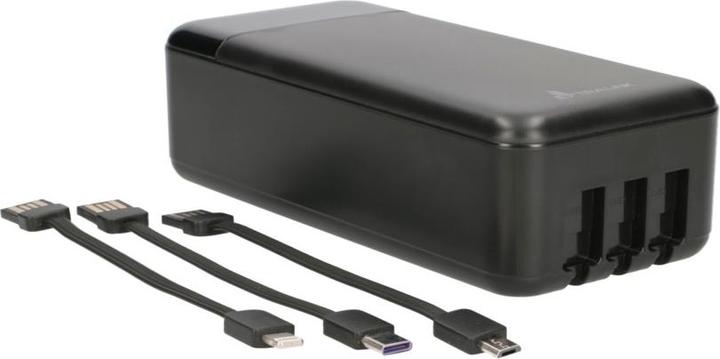 Produktbild Extralink EX.19522 power bank Lithium Polymer (LiPo) Black (30000 mAh, 22.50 W, 111 Wh)