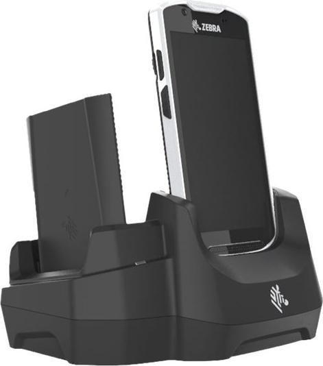 Actual product image Zebra Single slot cradle with 2nd spare battery charging slot kit