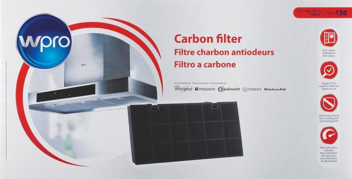 Produktbild Whirlpool GEWER wpro CHF150/1 - Dunstabzugshaubenzubehör/ Antibakterieller Aktivkohlefilter Typ15