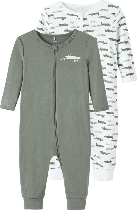 Produktbild Name it Nbmnightsuit 2p Zip Agave Crocodile Noos (74)