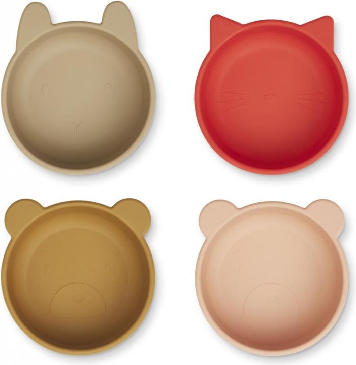 Actual product image Liewood Silicone Bowl Set Iggy Apple Red - Tuscany