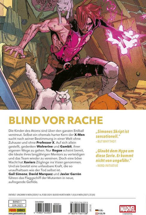 Image du produit Panini Uncanny X-Men - Neustart (2. Serie) (Allemand, Jed MacKay, Alexander Rösch, Javier Garron, David Marquez, Gail Simone, 2025)