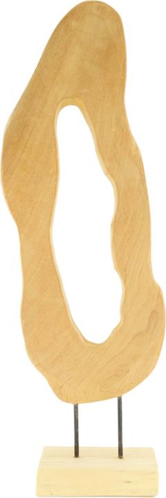 Actual product image Decofinder Organic shape On stand, teak H: 58 cm