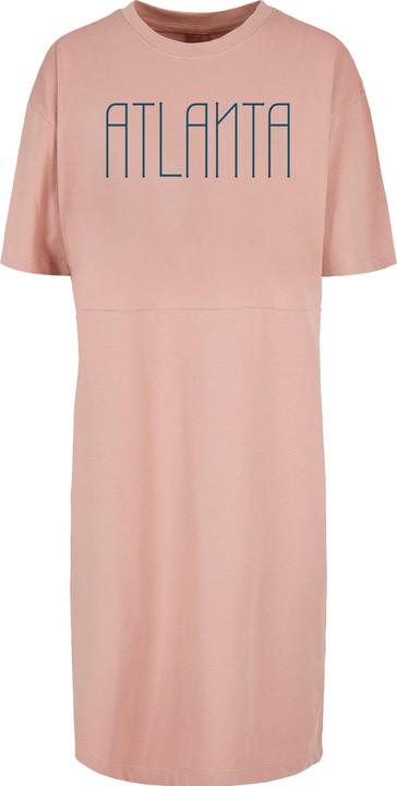 Actual product image Merchcode Ladie Atlanta Organic Oversized Slit Tee Dress - 174569 (S)