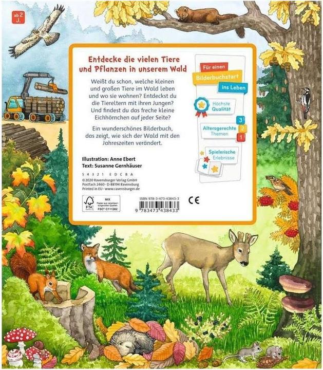 Produktbild Ravensburger Mein grosses Sachen suchen: Wald (Deutsch, Susanne Gernhäuser, 2020)