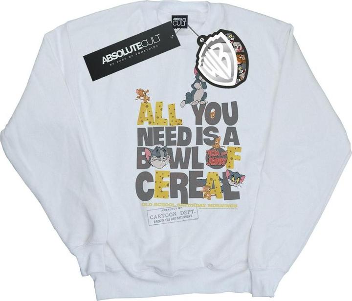 Actual product image Tom & Jerry Womens/Ladies All You Need Is Sweatshirt (L)