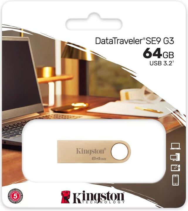 Produktbild Kingston DataTraveler SE9 G3 (64 GB, USB 3.2, USB-A)